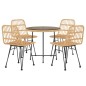 vidaXL 5-tlg. Garten-Essgruppe Poly Rattan vidaXL 5-tlg. Garten-Essgruppe Poly Rattan