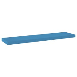 vidaXL Schweberegal Blau 90x23,5x3,8 cm MDF