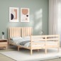 vidaXL Massivholzbett mit Kopfteil 120x200 cm vidaXL Massivholzbett mit Kopfteil 120x200 cm