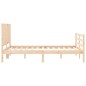 vidaXL Massivholzbett mit Kopfteil 120x200 cm vidaXL Massivholzbett mit Kopfteil 120x200 cm