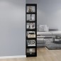 vidaXL Bücherregal/Raumteiler Schwarz 40x30x199 cm Massivholz Kiefer vidaXL Bücherregal/Raumteiler Schwarz 40x30x199 cm Massivholz Kiefer