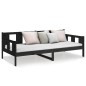 vidaXL Tagesbett Schwarz Massivholz Kiefer 90x190 cm vidaXL Tagesbett Schwarz Massivholz Kiefer 90x190 cm