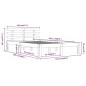 vidaXL Massivholzbett 120x200 cm vidaXL Massivholzbett 120x200 cm