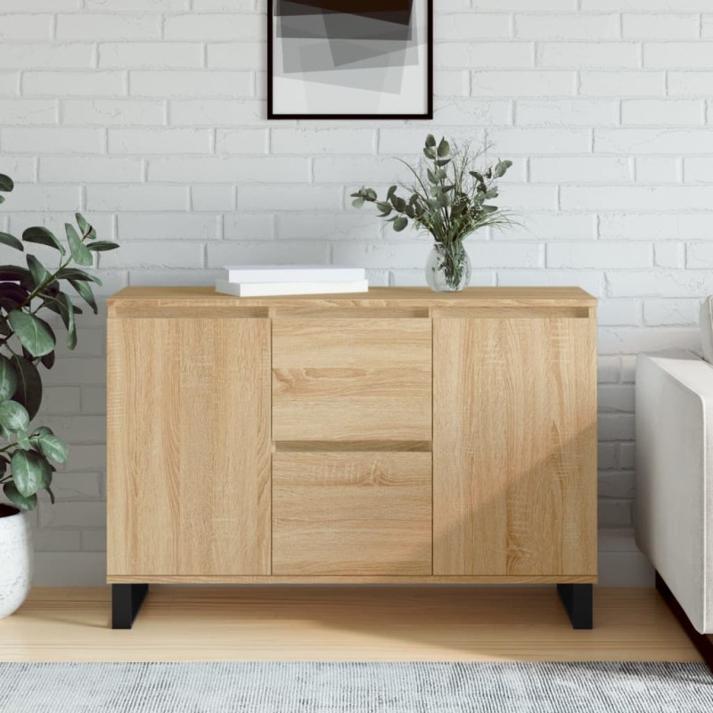 vidaXL Sideboard Sonoma-Eiche 104x35x70 cm Holzwerkstoff vidaXL Sideboard Sonoma-Eiche 104x35x70 cm Holzwerkstoff