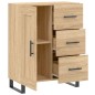 vidaXL Sideboard Sonoma-Eiche 69,5x34x90 cm Holzwerkstoff vidaXL Sideboard Sonoma-Eiche 69,5x34x90 cm Holzwerkstoff
