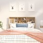 vidaXL Bett-Kopfteil mit Ablagen Sonoma-Eiche 120x19x103,5 cm vidaXL Bett-Kopfteil mit Ablagen Sonoma-Eiche 120x19x103,5 cm