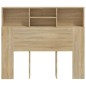 vidaXL Bett-Kopfteil mit Ablagen Sonoma-Eiche 120x19x103,5 cm vidaXL Bett-Kopfteil mit Ablagen Sonoma-Eiche 120x19x103,5 cm