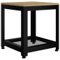 vidaXL Beistelltisch Hellbraun und Schwarz 40x40x45 cm MDF und Eisen vidaXL Beistelltisch Hellbraun und Schwarz 40x40x45 cm MDF und Eisen