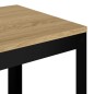 vidaXL Beistelltisch Hellbraun und Schwarz 40x40x45 cm MDF und Eisen vidaXL Beistelltisch Hellbraun und Schwarz 40x40x45 cm MDF und Eisen