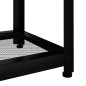 vidaXL Beistelltisch Hellbraun und Schwarz 40x40x45 cm MDF und Eisen vidaXL Beistelltisch Hellbraun und Schwarz 40x40x45 cm MDF und Eisen