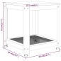 vidaXL Beistelltisch Hellbraun und Schwarz 40x40x45 cm MDF und Eisen vidaXL Beistelltisch Hellbraun und Schwarz 40x40x45 cm MDF und Eisen