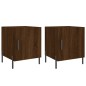 vidaXL Nachttische 2 Stk. Braun Eichen-Optik 40x40x50 cm Holzwerkstoff vidaXL Nachttische 2 Stk. Braun Eichen-Optik 40x40x50 cm Holzwerkstoff