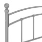 vidaXL Bettgestell Grau Metall 160x200 cm vidaXL Bettgestell Grau Metall 160x200 cm