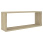 vidaXL Würfelregale 6 Stk. Sonoma-Eiche 60x15x23 cm Holzwerkstoff