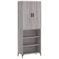 vidaXL Highboard Grau Sonoma 69,5x34x180 cm Holzwerkstoff vidaXL Highboard Grau Sonoma 69,5x34x180 cm Holzwerkstoff