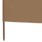 vidaXL 9-teiliges Windschutzgewebe 1200 x 80 cm Taupe vidaXL 9-teiliges Windschutzgewebe 1200 x 80 cm Taupe