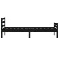 vidaXL Massivholzbett Schwarz 90x190 cm vidaXL Massivholzbett Schwarz 90x190 cm