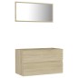 vidaXL 2-tlg. Badmöbel-Set Sonoma-Eiche Holzwerkstoff vidaXL 2-tlg. Badmöbel-Set Sonoma-Eiche Holzwerkstoff