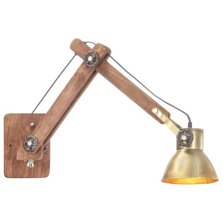 vidaXL Wandleuchte Industrie-Stil Messing Rund E27