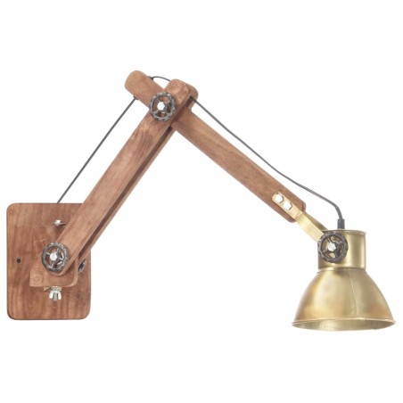 vidaXL Wandleuchte Industrie-Stil Messing Rund E27