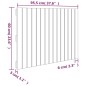 vidaXL Wand-Kopfteil Grau 95,5x3x60 cm Massivholz Kiefer vidaXL Wand-Kopfteil Grau 95,5x3x60 cm Massivholz Kiefer