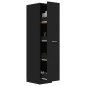 vidaXL Apothekerschrank Schwarz 30x42,5x150 cm Holzwerkstoff vidaXL Apothekerschrank Schwarz 30x42,5x150 cm Holzwerkstoff