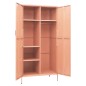 vidaXL Kleiderschrank Rosa 90x50x180 cm Stahl vidaXL Kleiderschrank Rosa 90x50x180 cm Stahl