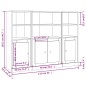 vidaXL Highboards 3 Stk. Braun Eichen-Optik Holzwerkstoff vidaXL Highboards 3 Stk. Braun Eichen-Optik Holzwerkstoff