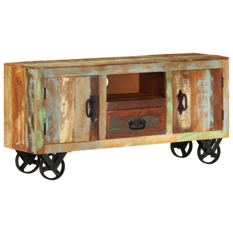 vidaXL TV-Schrank 110x30x53 cm Altholz Massiv vidaXL TV-Schrank 110x30x53 cm Altholz Massiv