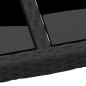 vidaXL Gartentisch 150x90x75 cm Hartglas und Poly Rattan Schwarz vidaXL Gartentisch 150x90x75 cm Hartglas und Poly Rattan Schwarz