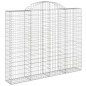vidaXL Gabionen mit Hochbogen 2 Stk. 200x30x160/180cm Verzinktes Eisen vidaXL Gabionen mit Hochbogen 2 Stk. 200x30x160/180cm Verzinktes Eisen