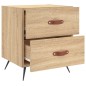 vidaXL Nachttisch Sonoma-Eiche 40x35x47,5 cm Holzwerkstoff vidaXL Nachttisch Sonoma-Eiche 40x35x47,5 cm Holzwerkstoff