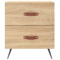 vidaXL Nachttisch Sonoma-Eiche 40x35x47,5 cm Holzwerkstoff vidaXL Nachttisch Sonoma-Eiche 40x35x47,5 cm Holzwerkstoff