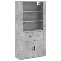 vidaXL Highboard Betongrau Holzwerkstoff