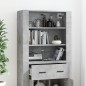 vidaXL Highboard Betongrau Holzwerkstoff vidaXL Highboard Betongrau Holzwerkstoff
