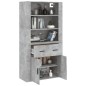vidaXL Highboard Betongrau Holzwerkstoff vidaXL Highboard Betongrau Holzwerkstoff