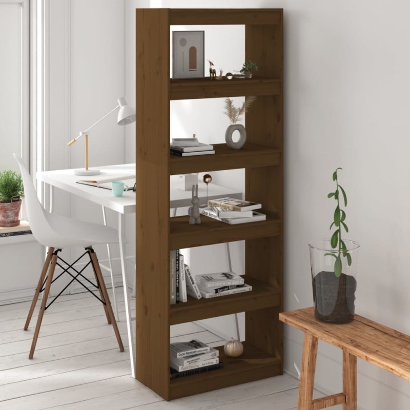 vidaXL Bücherregal/Raumteiler Honigbraun 60x30x167,5 cm Kiefernholz vidaXL Bücherregal/Raumteiler Honigbraun 60x30x167,5 cm Kiefernholz