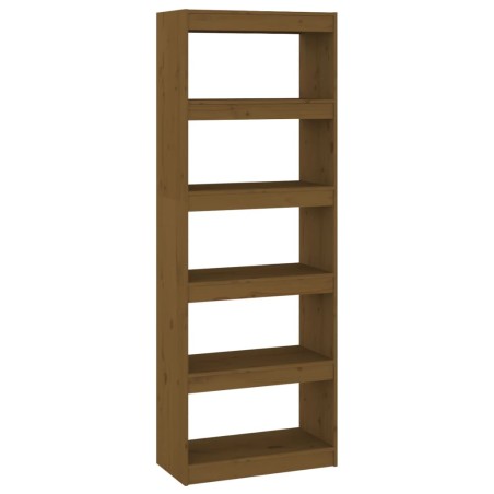 vidaXL Bücherregal/Raumteiler Honigbraun 60x30x167,5 cm Kiefernholz