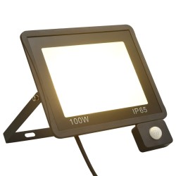 vidaXL LED-Fluter mit Sensor 100 W Warmweiß