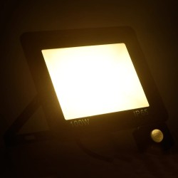 vidaXL LED-Fluter mit Sensor 100 W Warmweiß