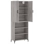 vidaXL Highboard Grau Sonoma 69,5x34x180 cm Holzwerkstoff vidaXL Highboard Grau Sonoma 69,5x34x180 cm Holzwerkstoff