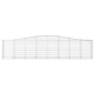 vidaXL Gabionen mit Hochbogen 3 Stk. 400x50x80/100cm Verzinktes Eisen vidaXL Gabionen mit Hochbogen 3 Stk. 400x50x80/100cm Verzinktes Eisen