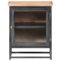 vidaXL Nachttisch Grau 40x30x50 cm Massivholz Akazie vidaXL Nachttisch Grau 40x30x50 cm Massivholz Akazie