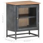 vidaXL Nachttisch Grau 40x30x50 cm Massivholz Akazie vidaXL Nachttisch Grau 40x30x50 cm Massivholz Akazie