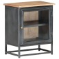 vidaXL Nachttisch Grau 40x30x50 cm Massivholz Akazie vidaXL Nachttisch Grau 40x30x50 cm Massivholz Akazie