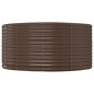 vidaXL Hochbeet Braun 140x140x68 cm Pulverbeschichteter Stahl vidaXL Hochbeet Braun 140x140x68 cm Pulverbeschichteter Stahl