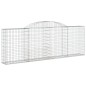vidaXL Gabionen mit Hochbogen 30 Stk 300x30x100/120cm Verzinktes Eisen vidaXL Gabionen mit Hochbogen 30 Stk 300x30x100/120cm Verzinktes Eisen