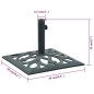 vidaXL Sonnenschirmständer Grün 12 kg 49 cm Gusseisen vidaXL Sonnenschirmständer Grün 12 kg 49 cm Gusseisen