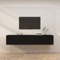 vidaXL TV-Wandschränke 2 Stk. Schwarz 100x34,5x40 cm vidaXL TV-Wandschränke 2 Stk. Schwarz 100x34,5x40 cm