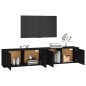 vidaXL TV-Wandschränke 2 Stk. Schwarz 100x34,5x40 cm vidaXL TV-Wandschränke 2 Stk. Schwarz 100x34,5x40 cm
